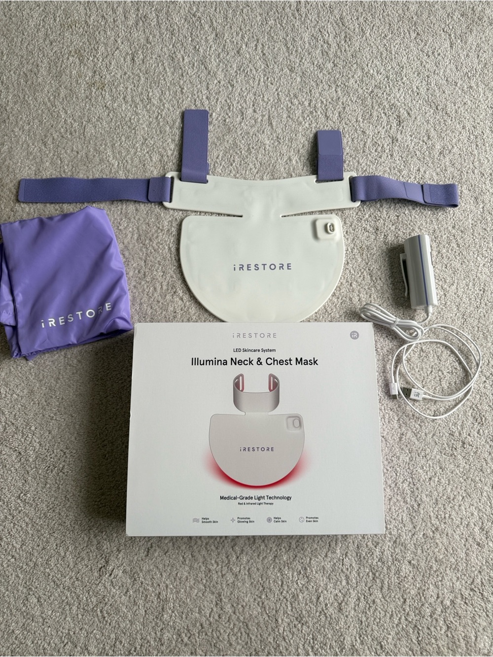 iRestore Illumina Neck & Chest Red Light Mask